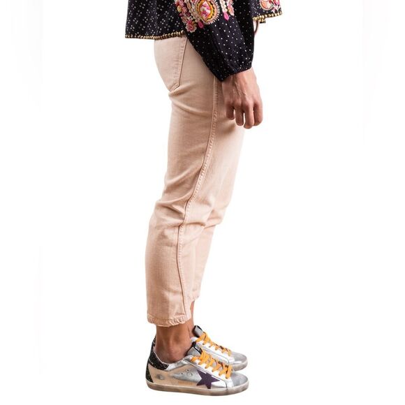 AMO Slouch Trouser Size 30 Pale Pink Pants - Picture 2 of 8